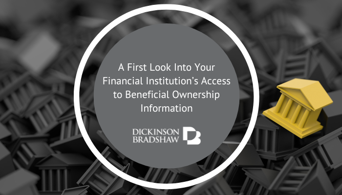 A First Look Into Your Financial Institution’s Access to Beneficial Ownership Information